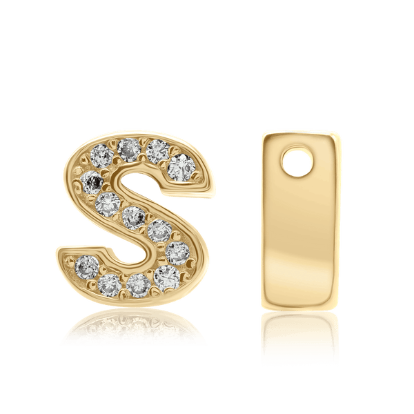 ITI NYC Campton Extra Bold Slider in Sterling Silver (Hole:1mm) (6mm) (100% Polished)