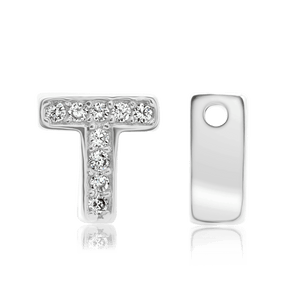 ITI NYC Campton Extra Bold Slider in Sterling Silver (Hole:1mm) (6mm) (100% Polished)