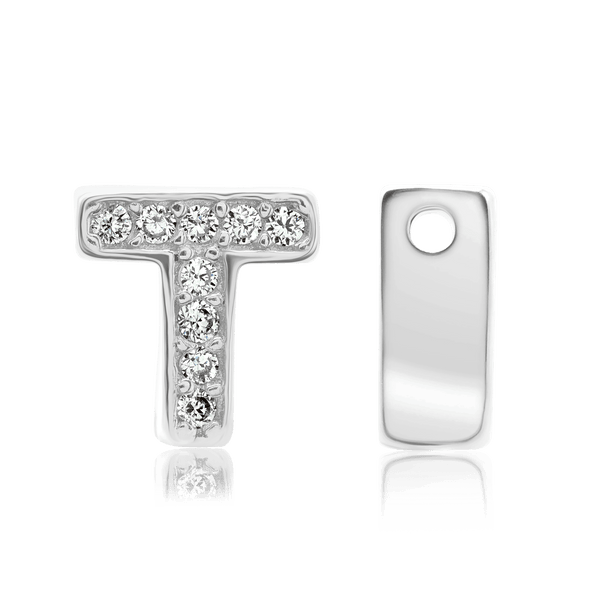 ITI NYC Campton Extra Bold Slider in Sterling Silver (Hole:1mm) (6mm) (100% Polished)