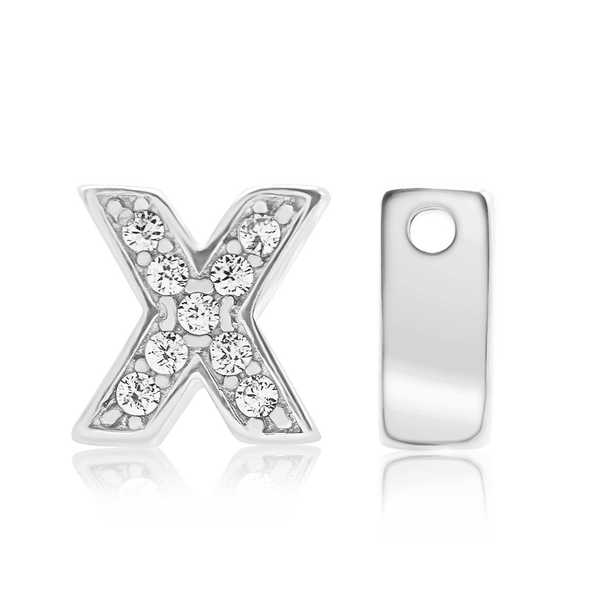 ITI NYC Campton Extra Bold Slider in Sterling Silver (Hole:1mm) (6mm) (100% Polished)