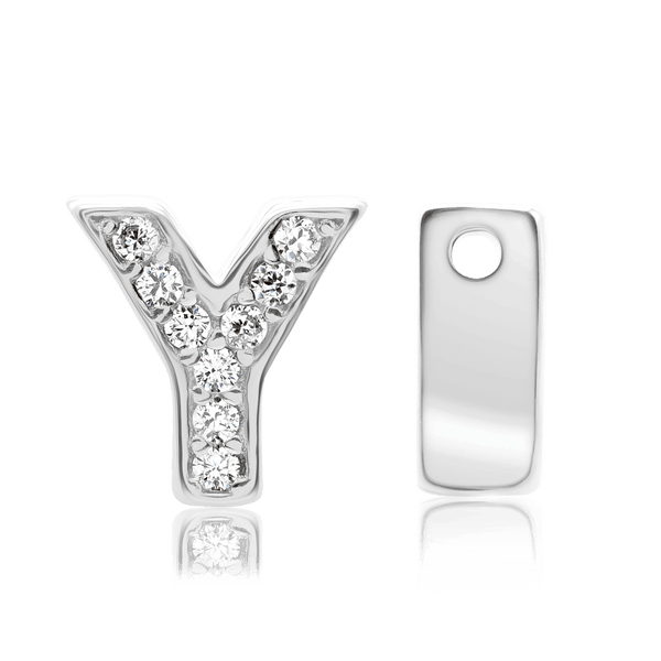 ITI NYC Campton Extra Bold Slider in Sterling Silver (Hole:1mm) (6mm) (100% Polished)
