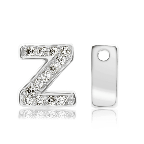 ITI NYC Campton Extra Bold Slider in Sterling Silver (Hole:1mm) (6mm) (100% Polished)