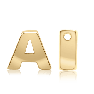 ITI NYC Campton Extra Bold Slider in 14K Gold (Hole:1mm) (6mm) (100% Polished)