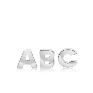 ITI NYC Campton Extra Bold Slider in Sterling Silver (Hole:1mm) (6mm) (100% Polished)