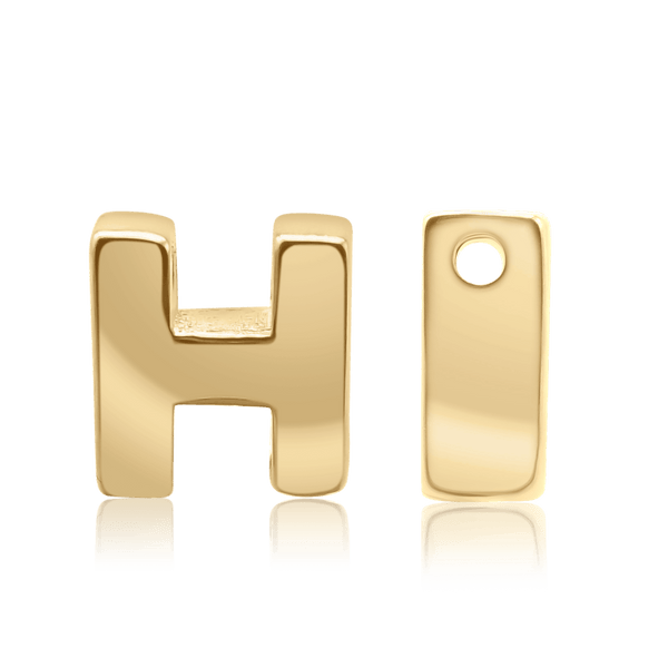 ITI NYC Campton Extra Bold Slider in 14K Gold (Hole:1mm) (6mm) (100% Polished)