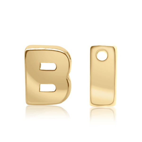 ITI NYC Campton Extra Bold Slider in 14K Gold (Hole:1mm) (6mm) (100% Polished)