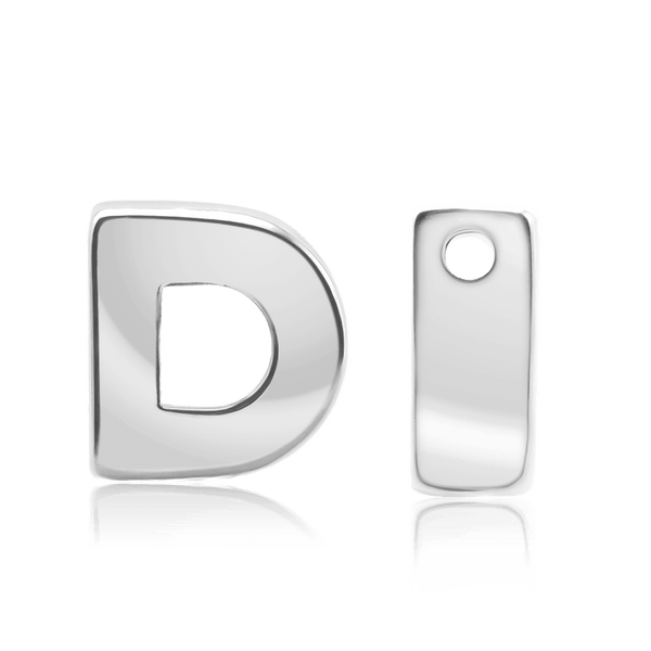 ITI NYC Campton Extra Bold Slider in Sterling Silver (Hole:1mm) (6mm) (100% Polished)