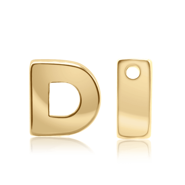ITI NYC Campton Extra Bold Slider in 14K Gold (Hole:1mm) (6mm) (100% Polished)