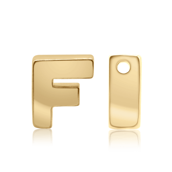 ITI NYC Campton Extra Bold Slider in 14K Gold (Hole:1mm) (6mm) (100% Polished)