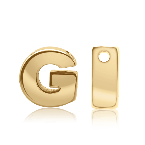 ITI NYC Campton Extra Bold Slider in 14K Gold (Hole:1mm) (6mm) (100% Polished)