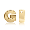 ITI NYC Campton Extra Bold Slider in 14K Gold (Hole:1mm) (6mm) (100% Polished)