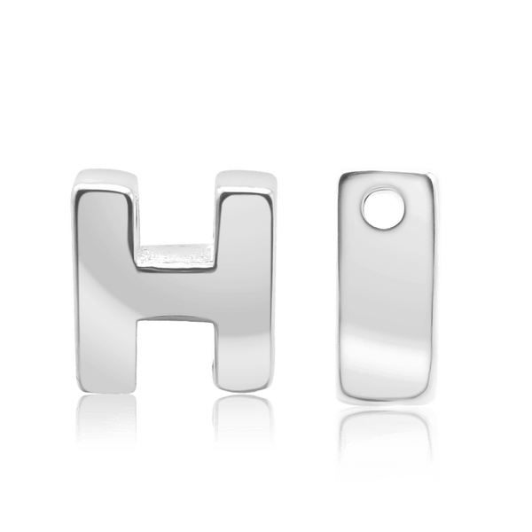 ITI NYC Campton Extra Bold Slider in Sterling Silver (Hole:1mm) (6mm) (100% Polished)