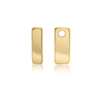 ITI NYC Campton Extra Bold Slider in 14K Gold (Hole:1mm) (6mm) (100% Polished)