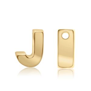ITI NYC Campton Extra Bold Slider in 14K Gold (Hole:1mm) (6mm) (100% Polished)