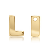 ITI NYC Campton Extra Bold Slider in 14K Gold (Hole:1mm) (6mm) (100% Polished)