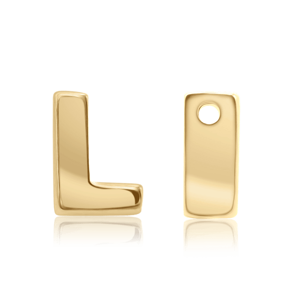 ITI NYC Campton Extra Bold Slider in 14K Gold (Hole:1mm) (6mm) (100% Polished)