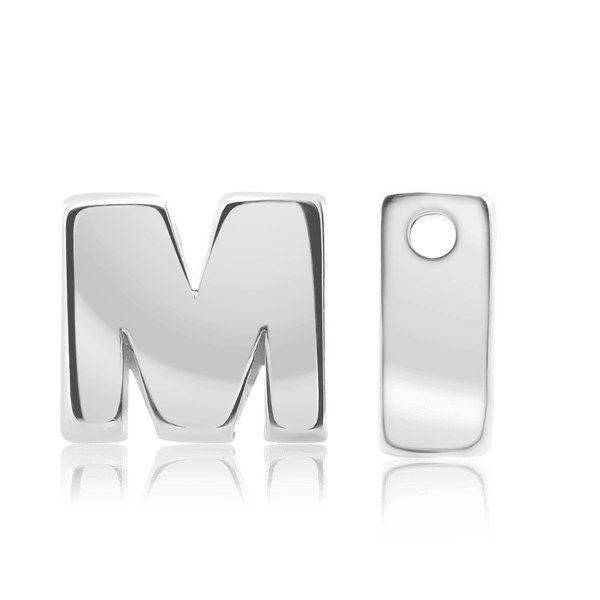 ITI NYC Campton Extra Bold Slider in Sterling Silver (Hole:1mm) (6mm) (100% Polished)