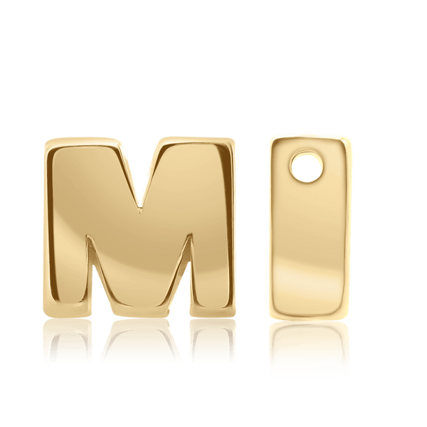ITI NYC Campton Extra Bold Slider in 14K Gold (Hole:1mm) (6mm) (100% Polished)