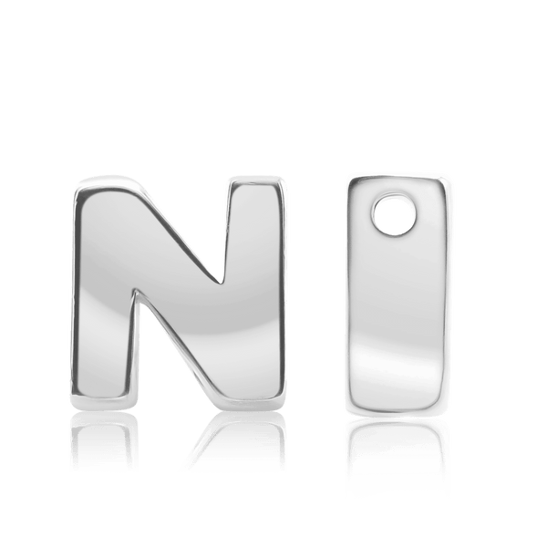 ITI NYC Campton Extra Bold Slider in Sterling Silver (Hole:1mm) (6mm) (100% Polished)