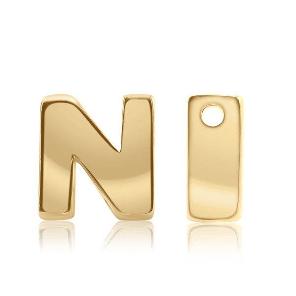 ITI NYC Campton Extra Bold Slider in 14K Gold (Hole:1mm) (6mm) (100% Polished)