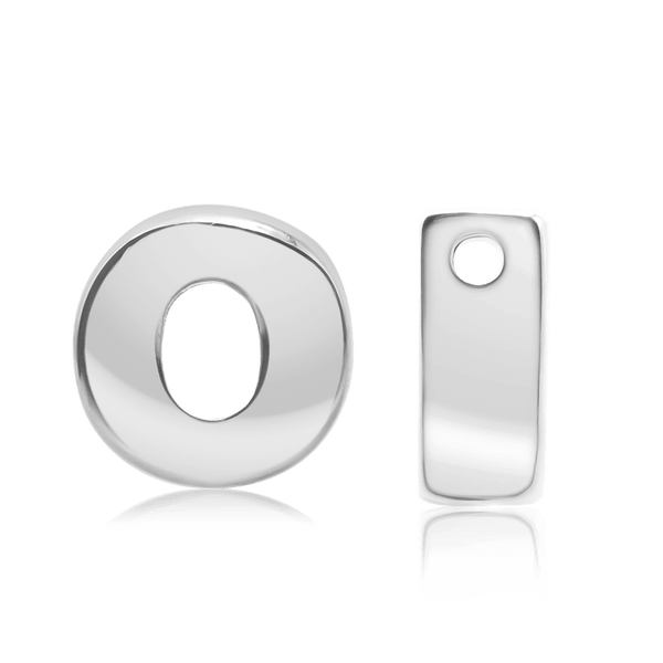 ITI NYC Campton Extra Bold Slider in Sterling Silver (Hole:1mm) (6mm) (100% Polished)