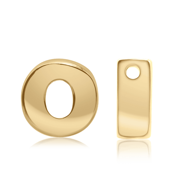 ITI NYC Campton Extra Bold Slider in 14K Gold (Hole:1mm) (6mm) (100% Polished)