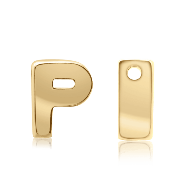 ITI NYC Campton Extra Bold Slider in 14K Gold (Hole:1mm) (6mm) (100% Polished)