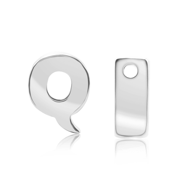 ITI NYC Campton Extra Bold Slider in Sterling Silver (Hole:1mm) (6mm) (100% Polished)