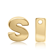 Load image into Gallery viewer, ITI NYC Campton Extra Bold Slider in 14K Gold (Hole:1mm) (6mm) (100% Polished)
