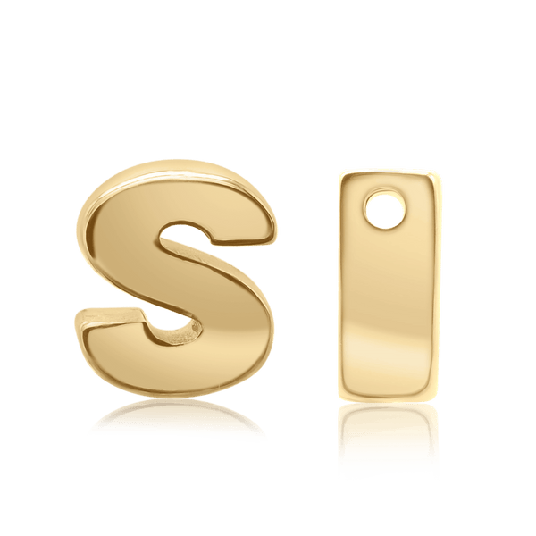 ITI NYC Campton Extra Bold Slider in 14K Gold (Hole:1mm) (6mm) (100% Polished)