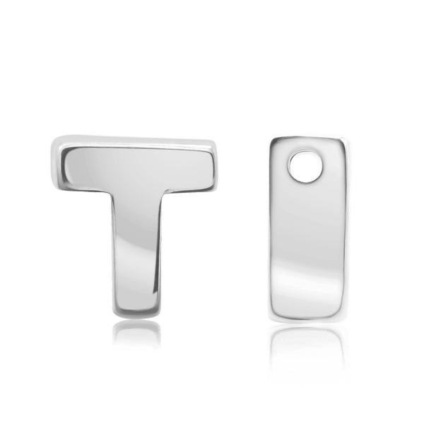 ITI NYC Campton Extra Bold Slider in Sterling Silver (Hole:1mm) (6mm) (100% Polished)