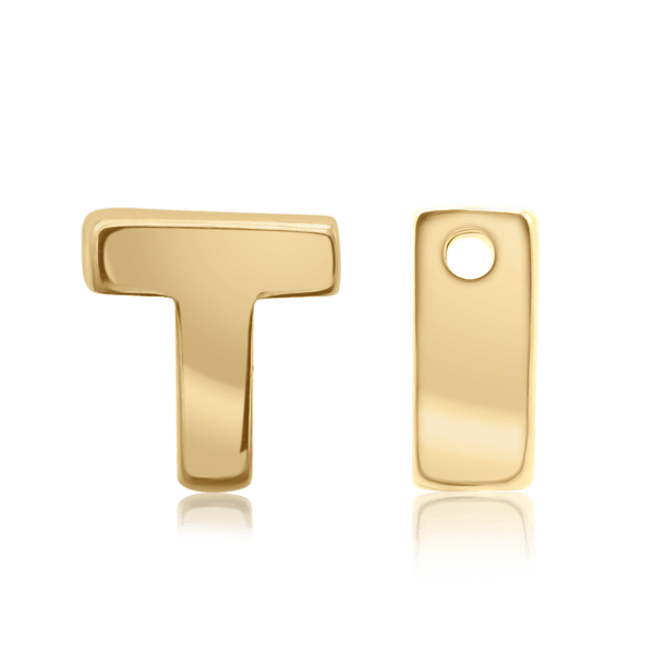 ITI NYC Campton Extra Bold Slider in 14K Gold (Hole:1mm) (6mm) (100% Polished)