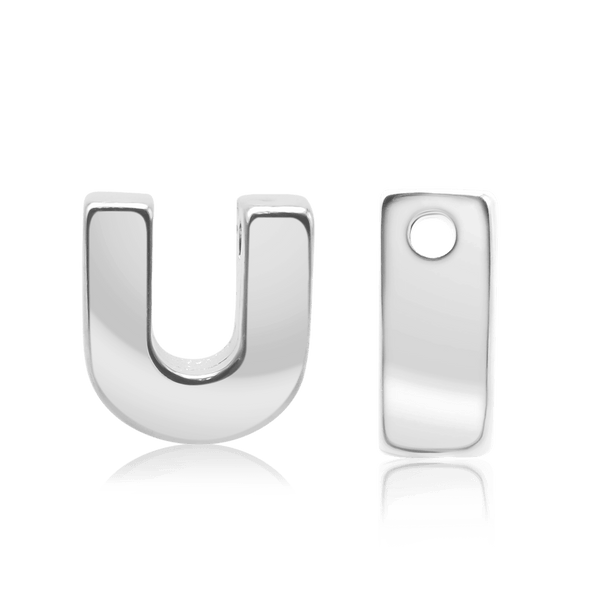 ITI NYC Campton Extra Bold Slider in Sterling Silver (Hole:1mm) (6mm) (100% Polished)