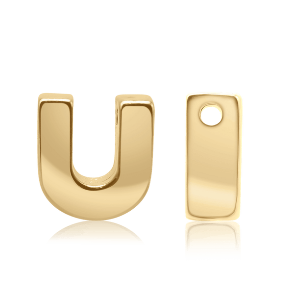 ITI NYC Campton Extra Bold Slider in 14K Gold (Hole:1mm) (6mm) (100% Polished)