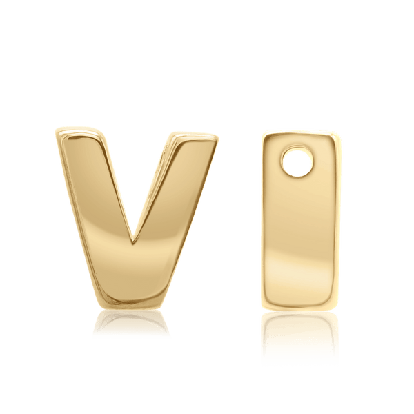 ITI NYC Campton Extra Bold Slider in 14K Gold (Hole:1mm) (6mm) (100% Polished)