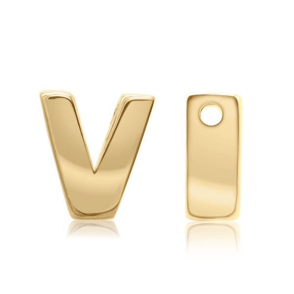 ITI NYC Campton Extra Bold Slider in 14K Gold (Hole:1mm) (6mm) (100% Polished)