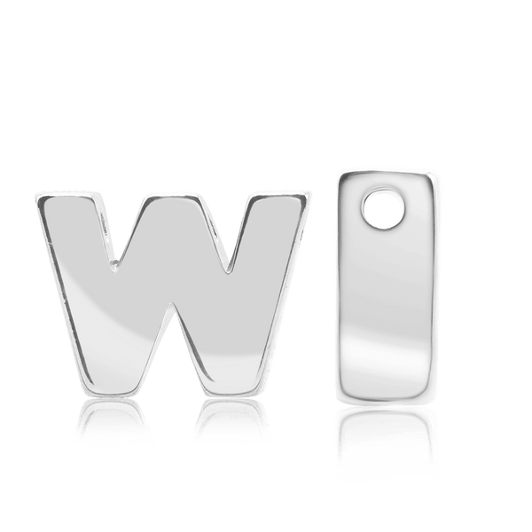 ITI NYC Campton Extra Bold Slider in Sterling Silver (Hole:1mm) (6mm) (100% Polished)