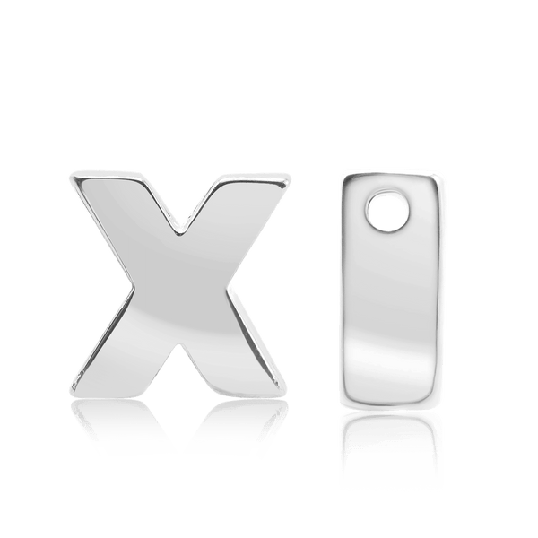 ITI NYC Campton Extra Bold Slider in Sterling Silver (Hole:1mm) (6mm) (100% Polished)