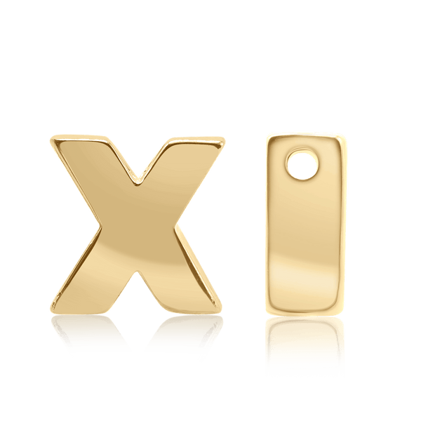 ITI NYC Campton Extra Bold Slider in 14K Gold (Hole:1mm) (6mm) (100% Polished)