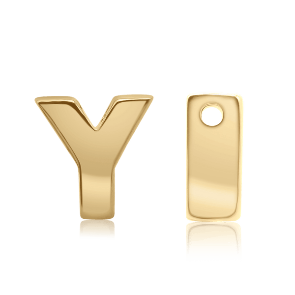 ITI NYC Campton Extra Bold Slider in 14K Gold (Hole:1mm) (6mm) (100% Polished)