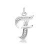 ITI NYC Fancy Pro Caption in Sterling Silver (16mm) (100% Polished with Bail - Includes CZs)