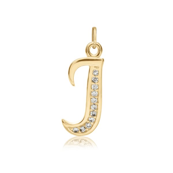 ITI NYC Fancy Pro Caption in Sterling Silver (16mm) (100% Polished with Bail - Includes CZs)