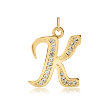 Load image into Gallery viewer, ITI NYC Fancy Pro Caption in Sterling Silver (16mm) (100% Polished with Bail - Includes CZs)
