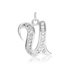 ITI NYC Fancy Pro Caption in Sterling Silver (16mm) (100% Polished with Bail - Includes CZs)