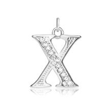 Load image into Gallery viewer, ITI NYC Fancy Pro Caption in Sterling Silver (16mm) (100% Polished with Bail - Includes CZs)
