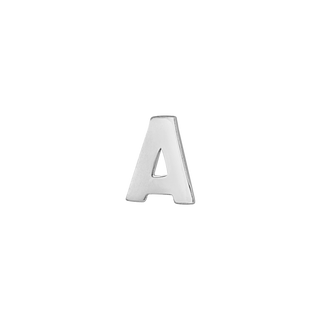 Block Initials in Sterling Silver (4.50 mm)