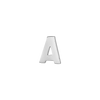 Block Initials in Sterling Silver (4.50 mm)