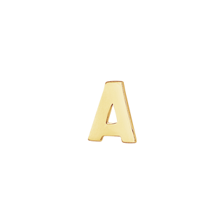 Block Initials in 14K Gold (4.50 mm)