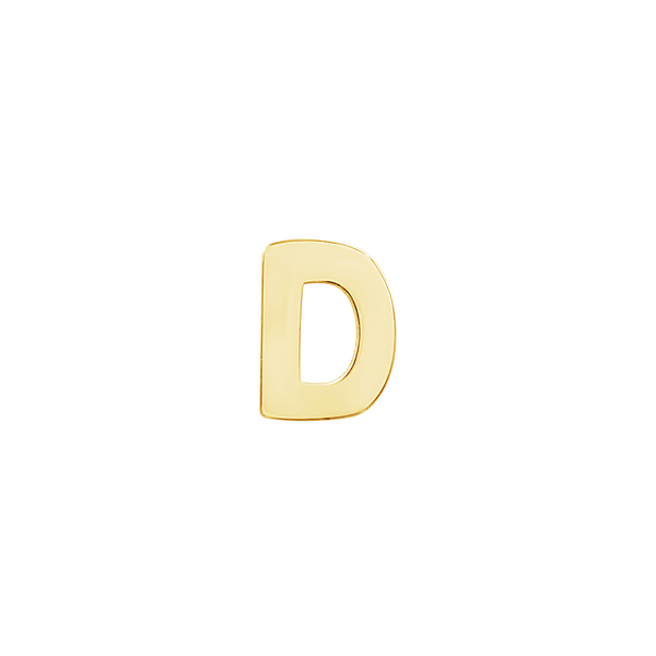 Block Initials in 14K Gold (4.50 mm)