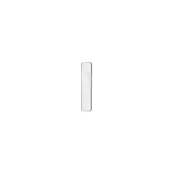 Block Initials in Sterling Silver (4.50 mm)